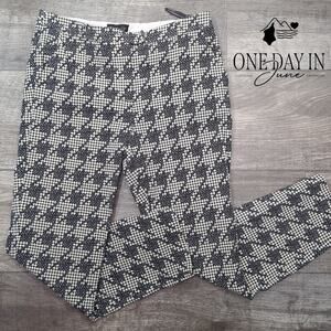 Topshop Houndstooth Cropped Pants Size 6